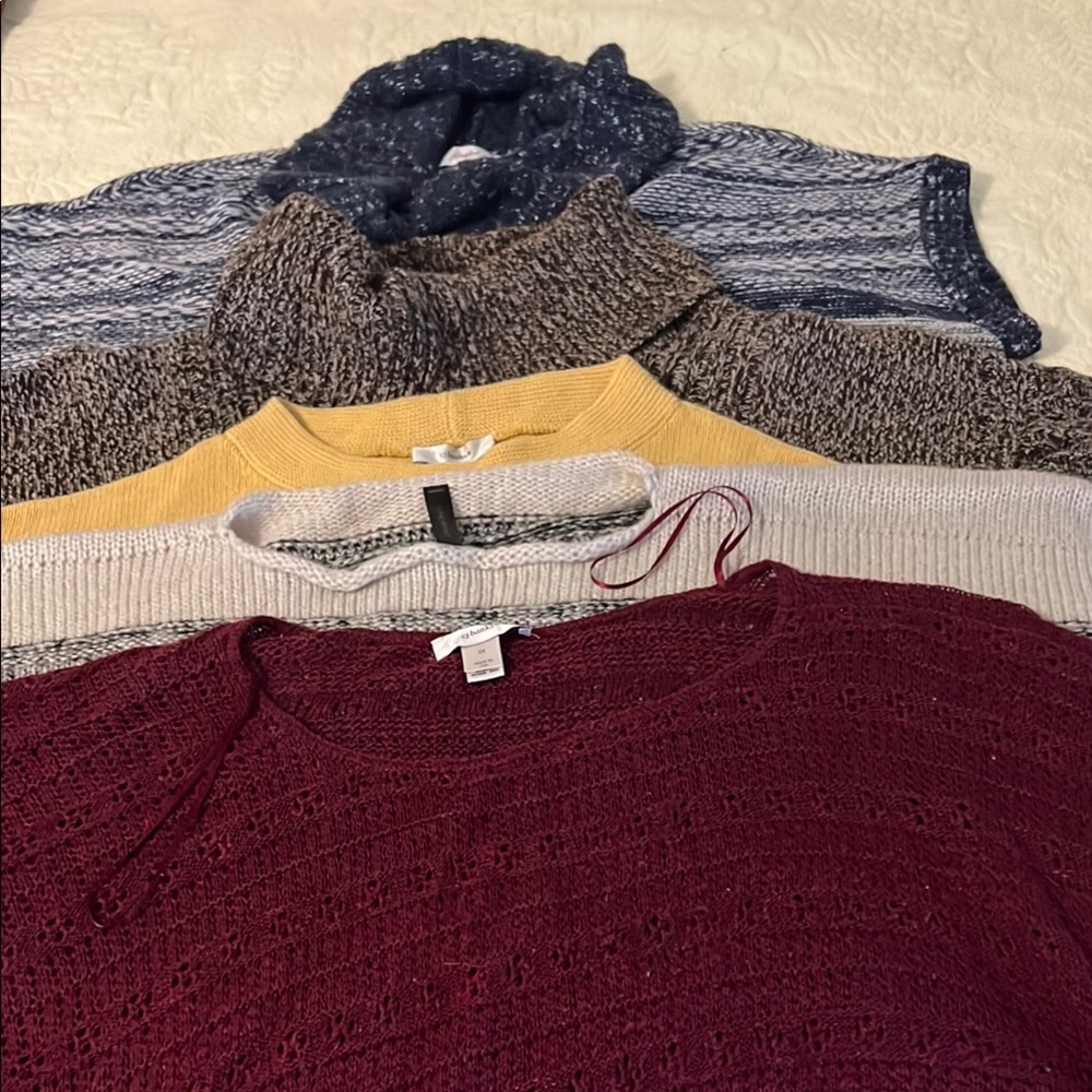 LOT of sweater over pieces, mixed brands
